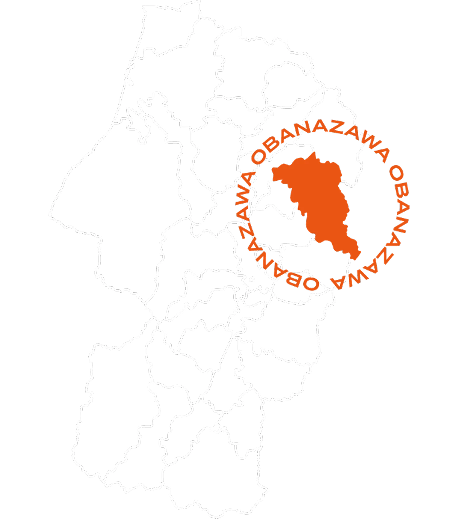 尾花沢市の位置が分かるマップ